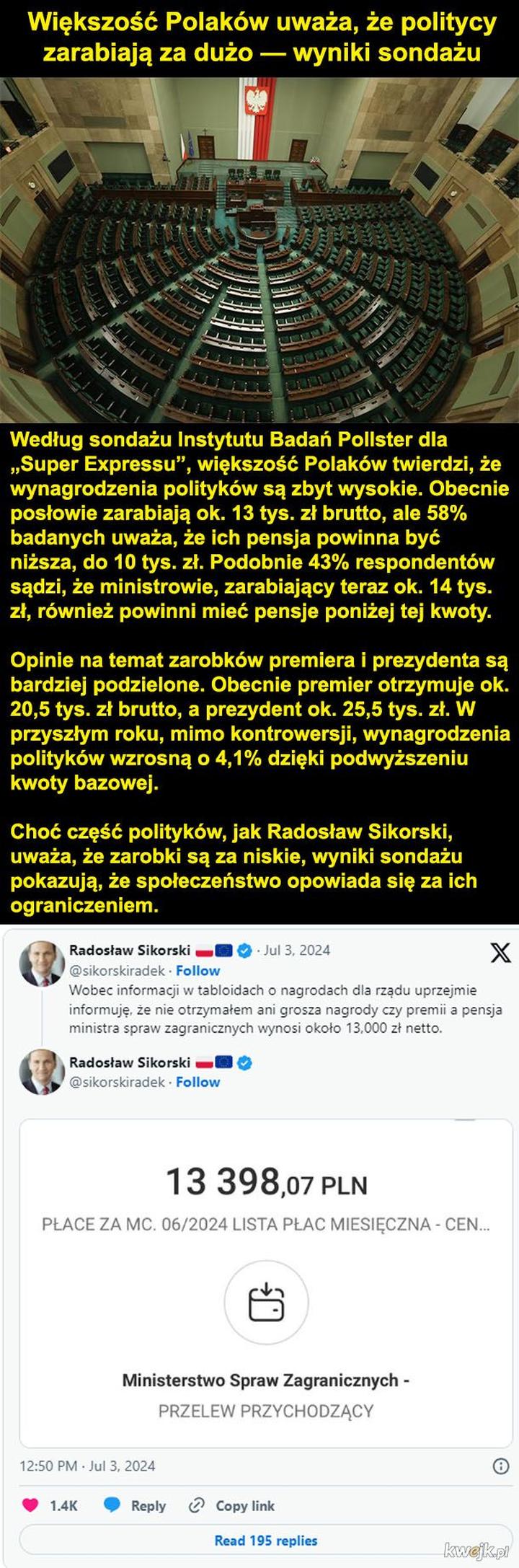 Wynagrodzenia parlamentarzystów