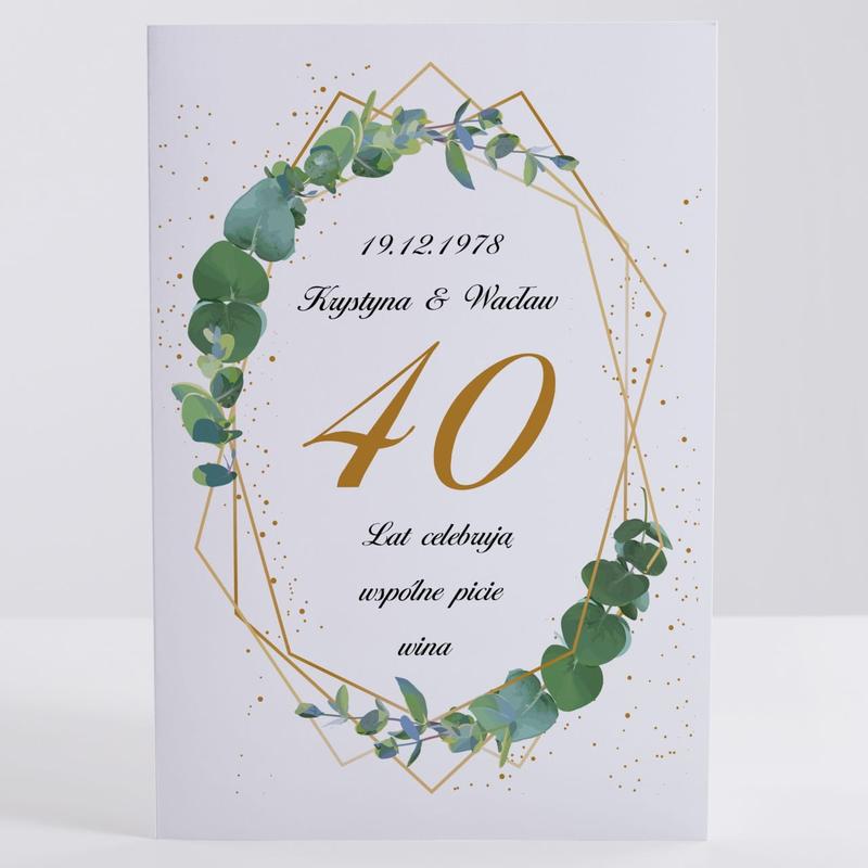 Wręczanie pieniędzy na rocznicę