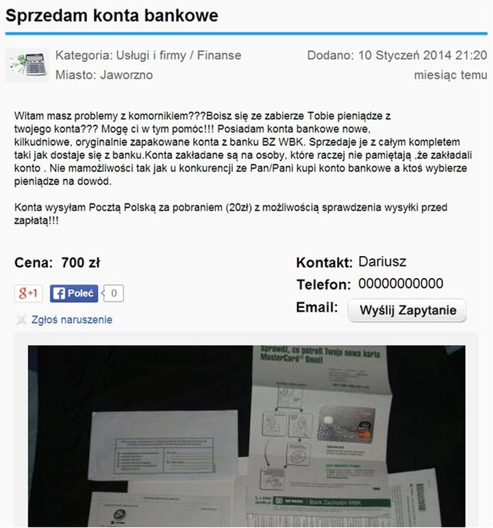 Konto bankowe przez internet krok po kroku