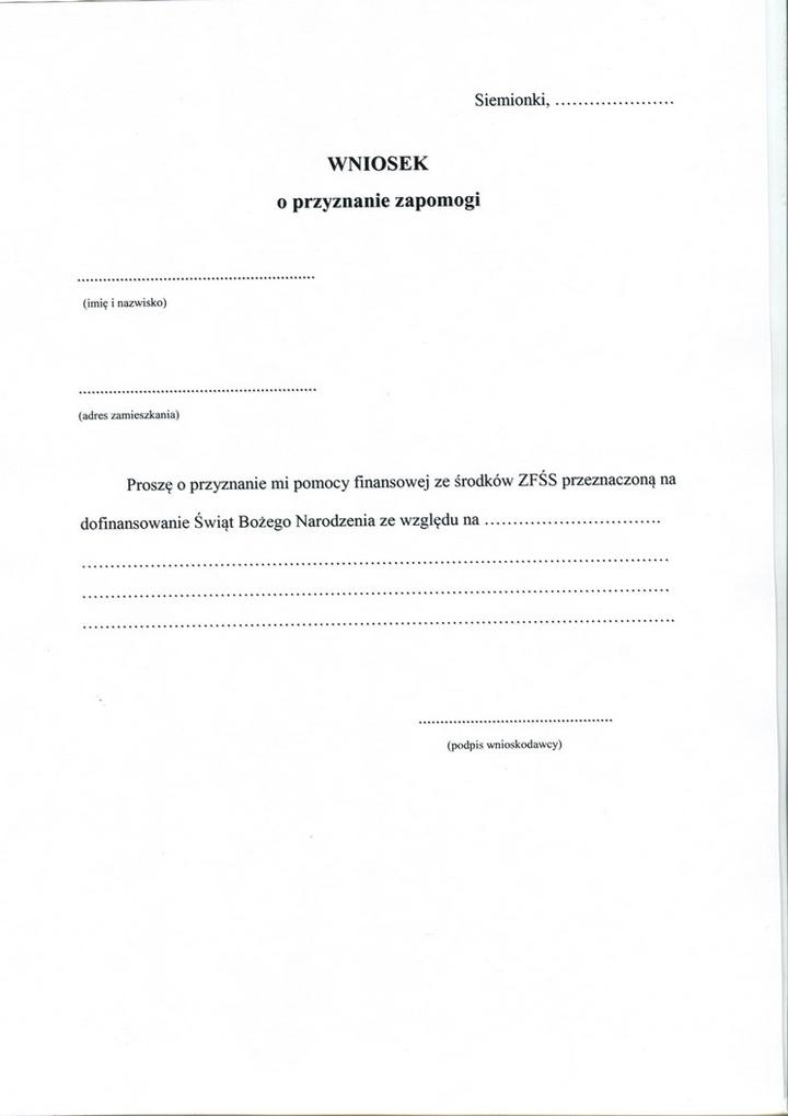 Kryteria przyznawania zapomogi