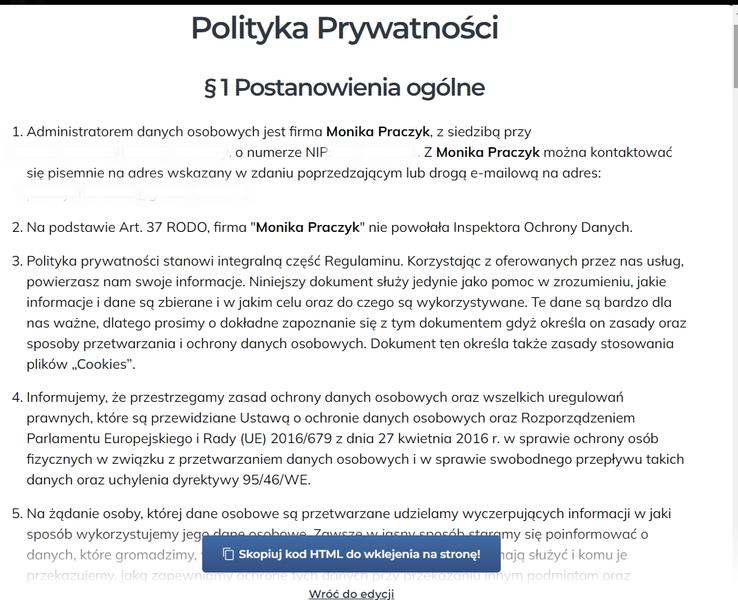 Koszty polityki prywatności