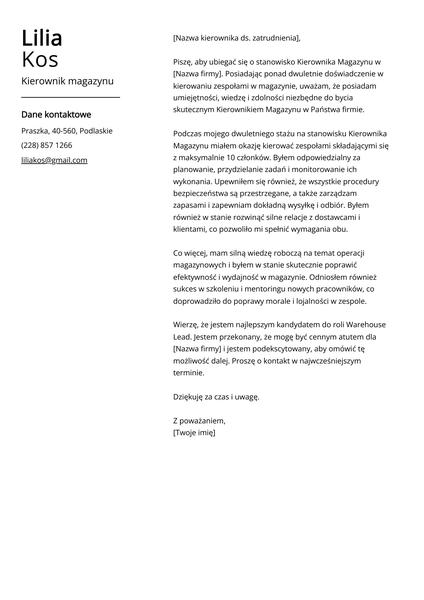 Zarobki kierownika magazynu