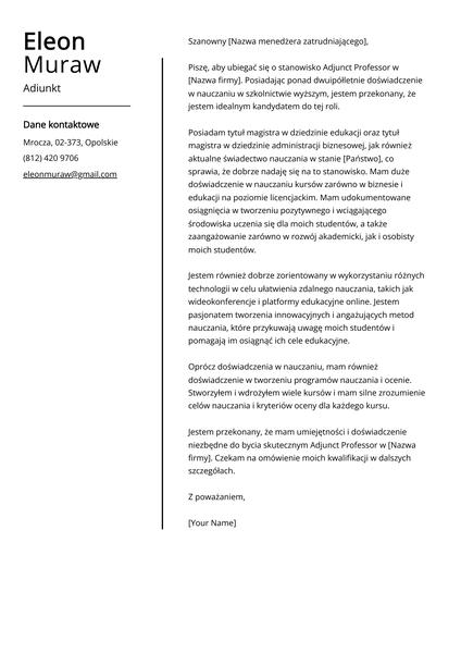 Zarobki adiunkta